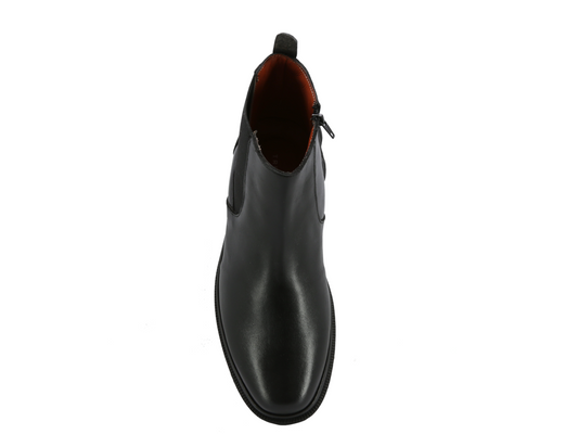 Botín Chelsea de Piel Triples Zurich 36103 Negro para Caballero