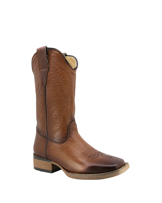 Bota Cowboy de Piel Texaban Texana 36210 Ocre para Mujer