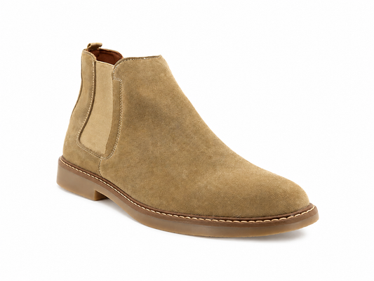 Botín Chelsea Gamuza Beige Triples Enzo 35800 para Caballero