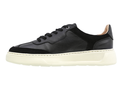 Sneaker Casual de Piel Triples Alo 37630 Negro para Hombre