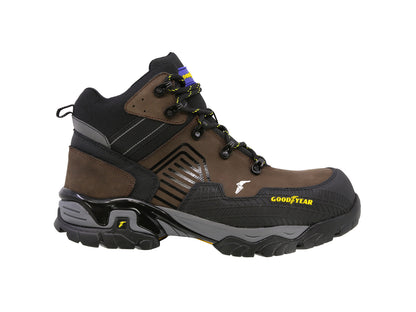 Bota Industrial Goodyear Safetrek GY 101 Café para Hombre