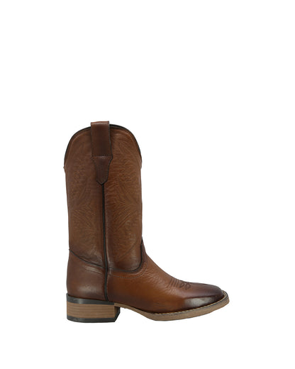Bota Cowboy de Piel Texaban Texana 36210 Ocre para Mujer