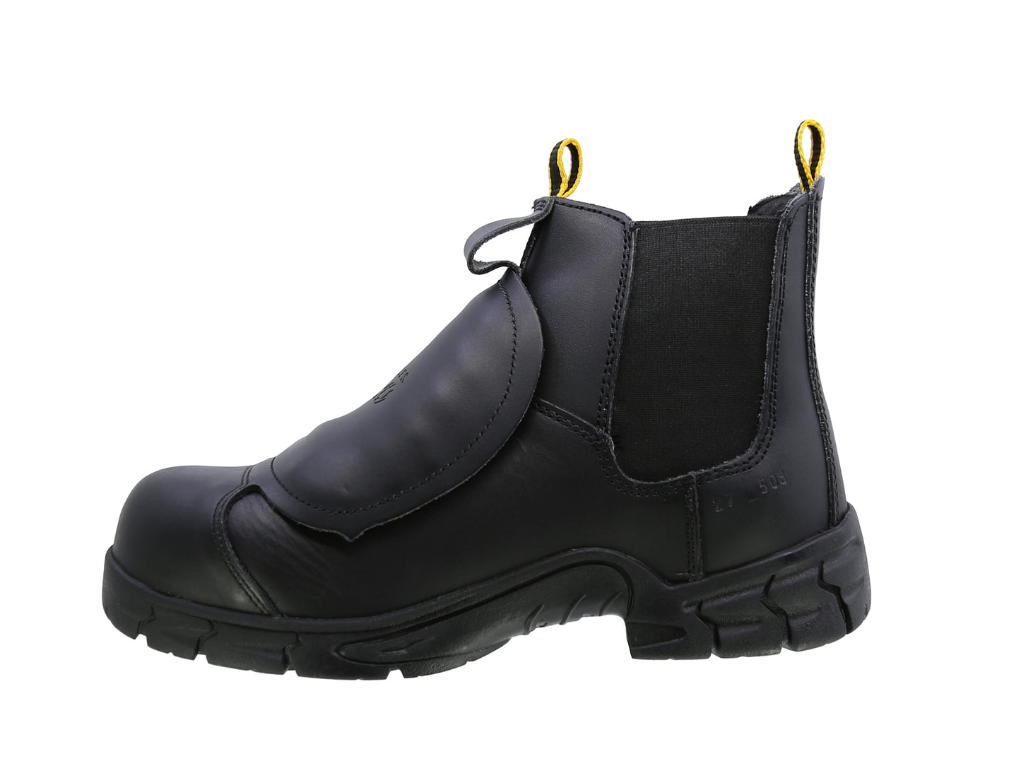 Bota de Seguridad Industrial Triples Pro Set 508 con Metatarso Negro para Caballero