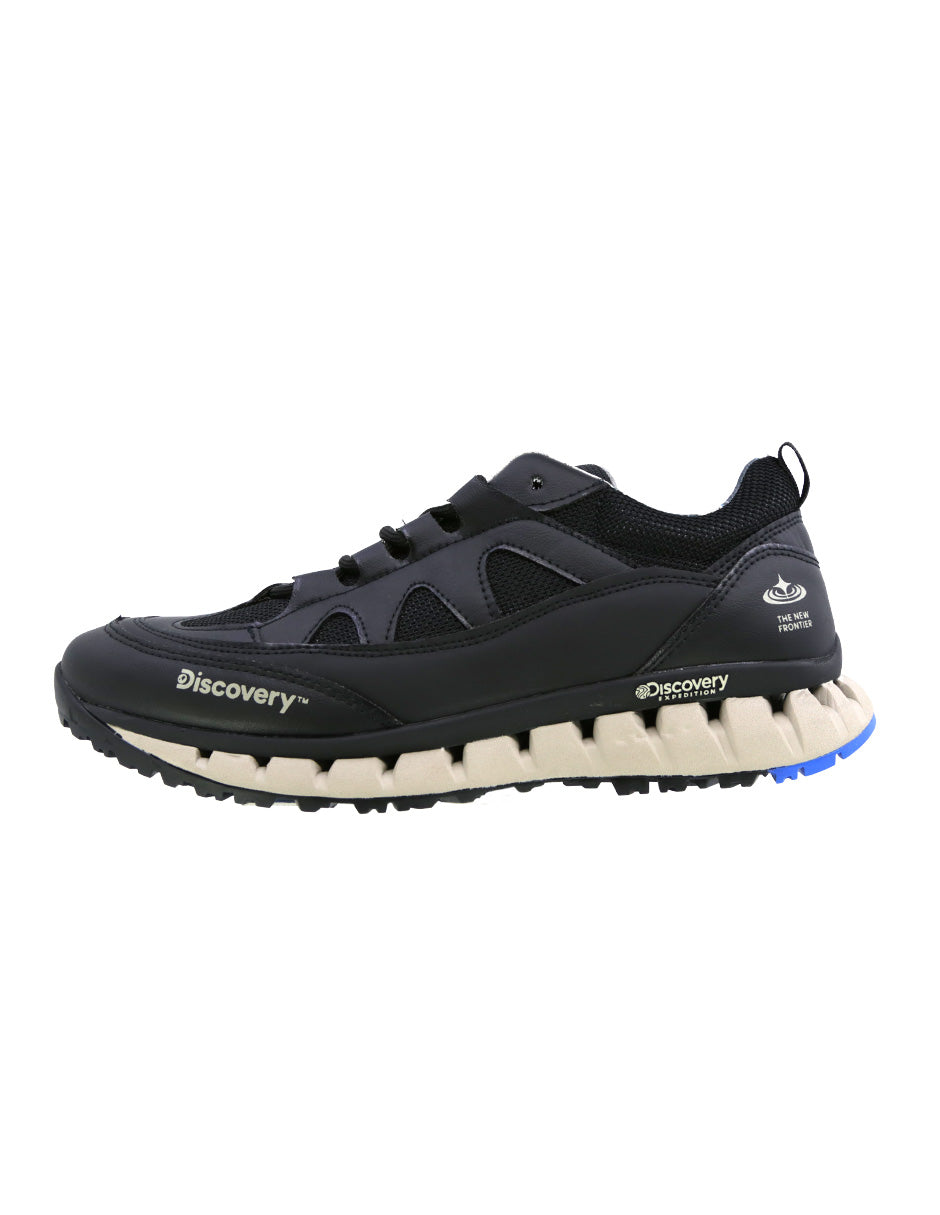 Tenis Discovery Tai 2345 Sintético Negro Caballero