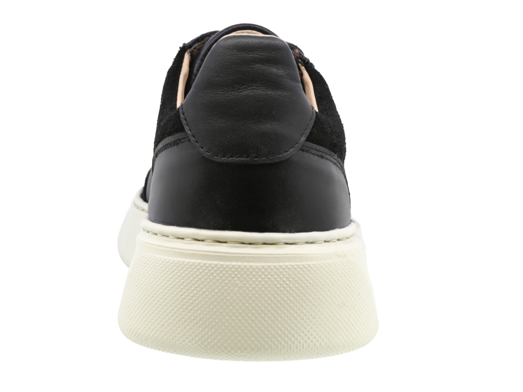 Sneaker Casual de Piel Triples Alo 37630 Negro para Hombre