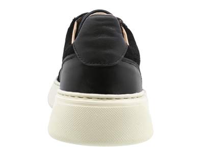 Sneaker Casual de Piel Triples Alo 37630 Negro para Hombre