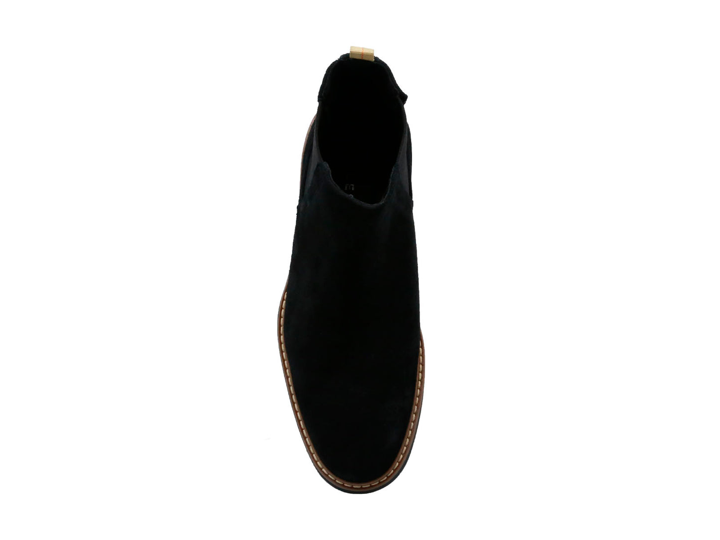 Botín Chelsea Gamuza Negro Triples Enzo 35800 para Hombre