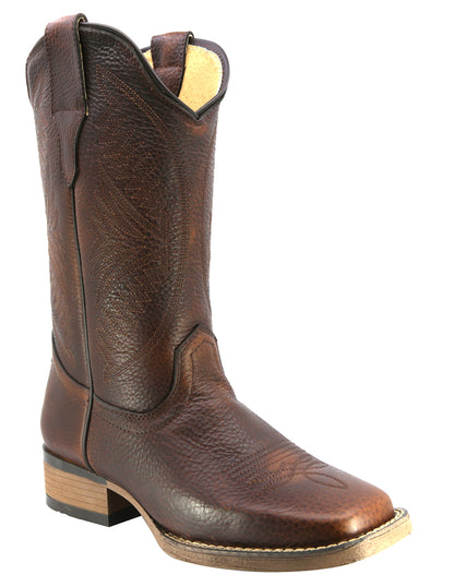 Bota Cowboy de Piel Texaban Texana 36210 Ocre para Mujer
