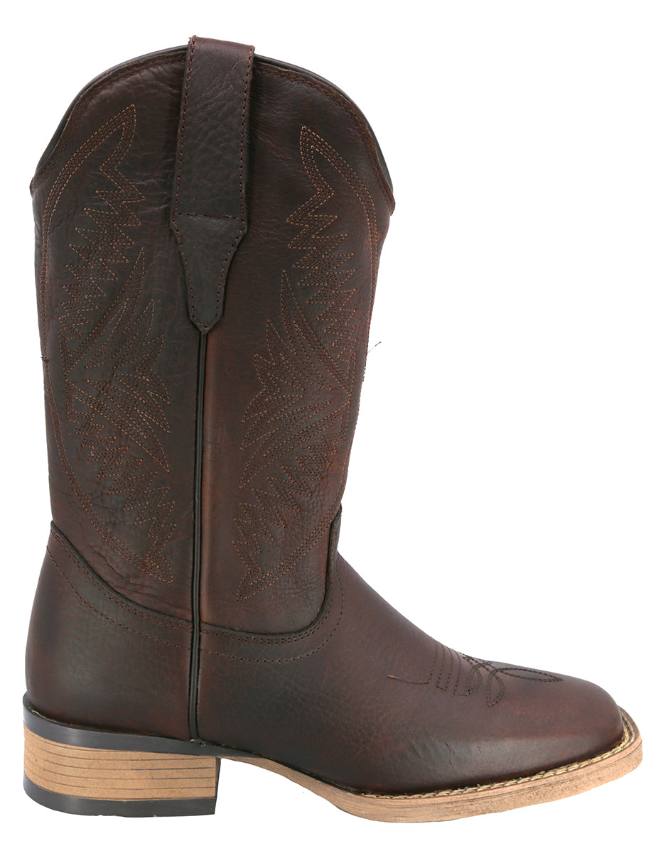 Bota Cowboy de Piel Texaban Texana 36210 Ocre para Mujer