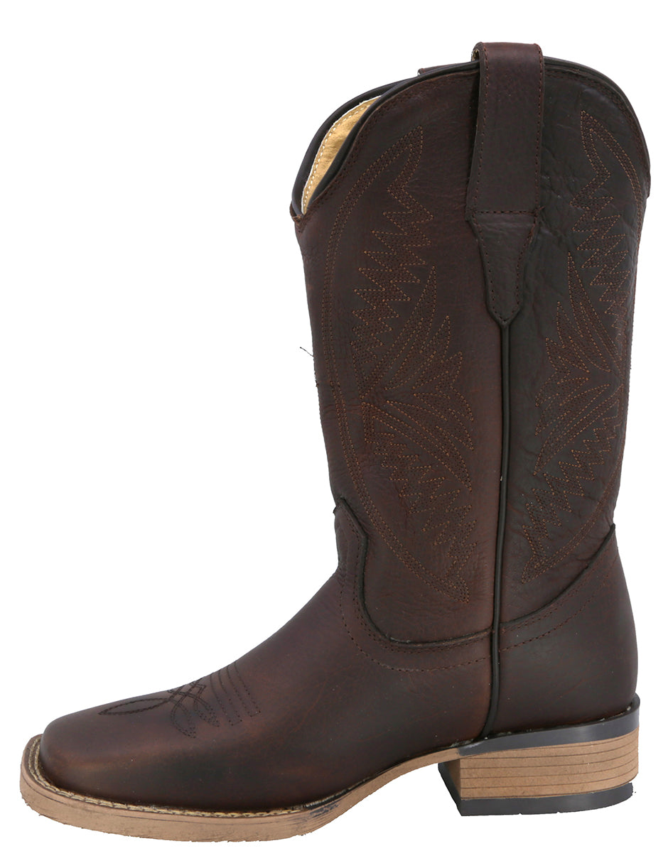 Bota Cowboy de Piel Texaban Texana 36210 Ocre para Mujer