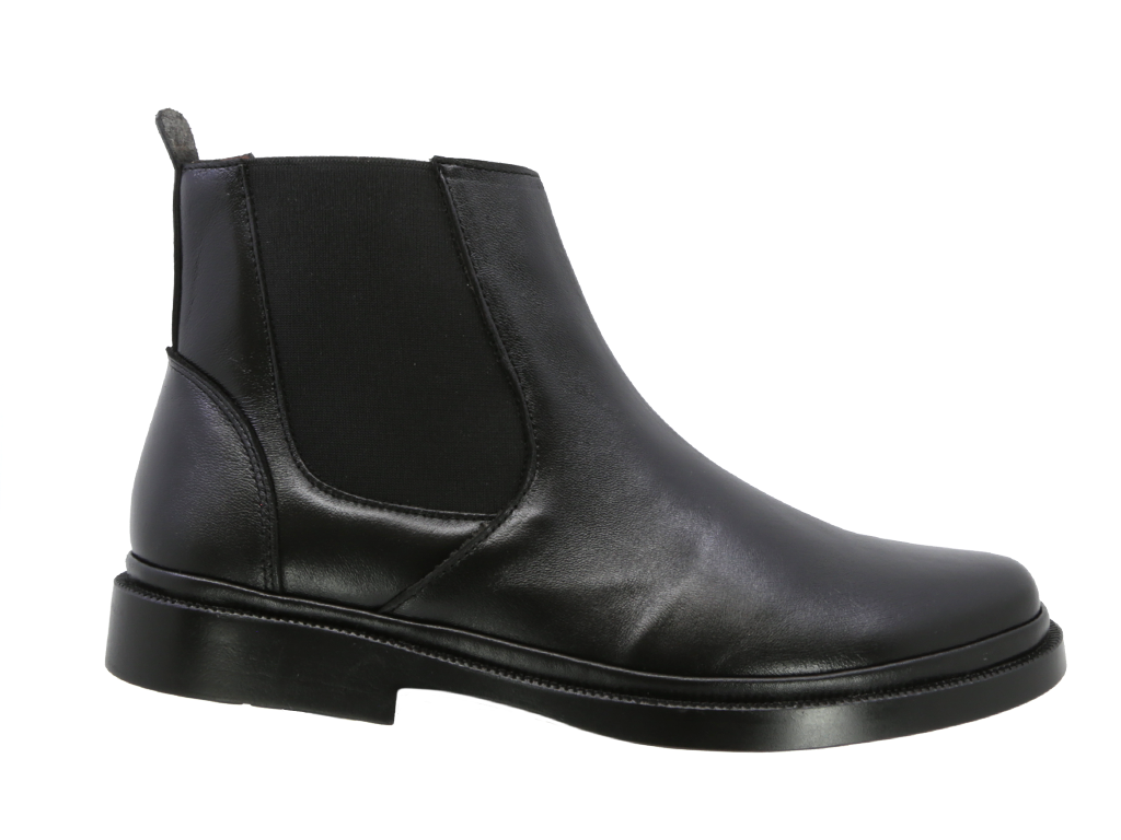 Botín Chelsea de Piel Triples Zurich 36103 Negro para Caballero