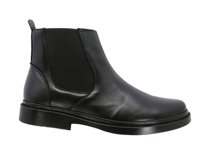 Botín Chelsea de Piel Triples Zurich 36103 Negro para Caballero