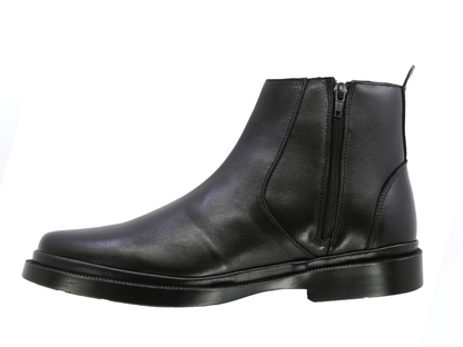 Botín Chelsea de Piel Triples Zurich 36103 Negro para Caballero